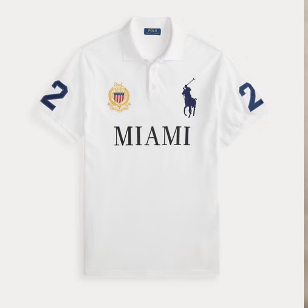 Polo by Ralph Lauren White Miami Polo Shirt